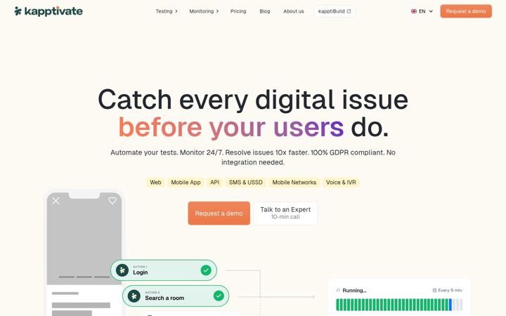 Screenshot of kapptivate.com