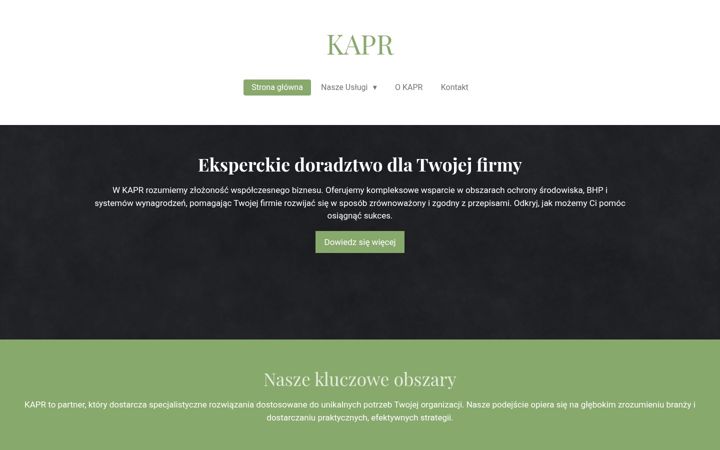 Ekraanipilt saidist kapr.pl