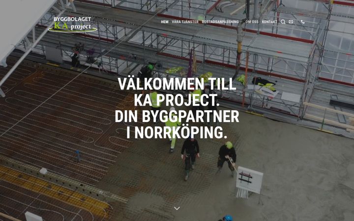 Screenshot of kaproject.se