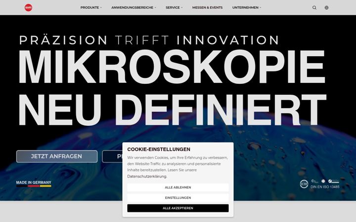 Screenshot of kaps-international.com