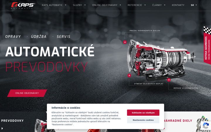 Screenshot of kaps-prevodovky.sk