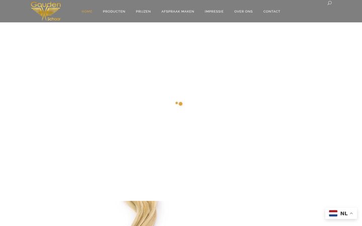 Screenshot of kapsalondegoudenschaar.nl