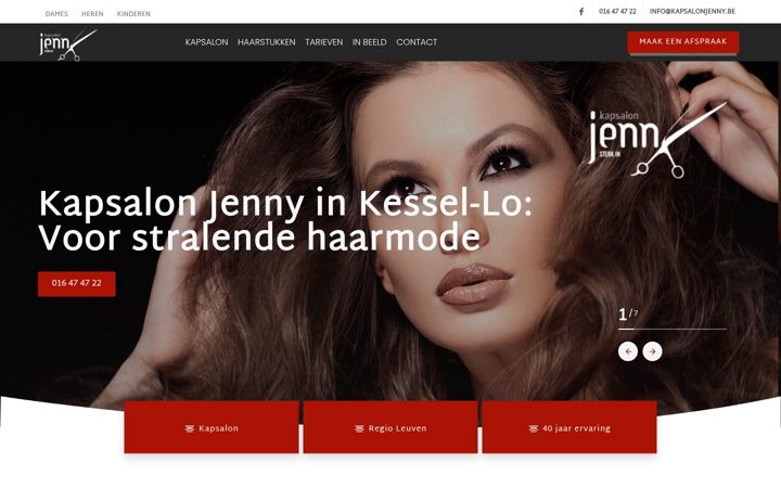 Screenshot of kapsalonjenny.be