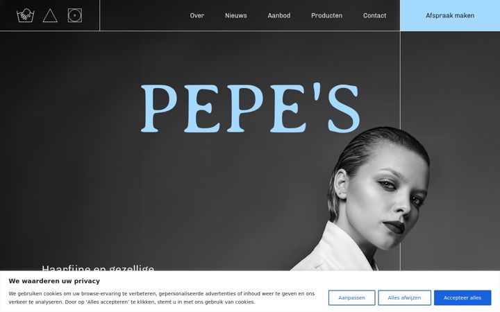 Screenshot of kapsalonpepe.com