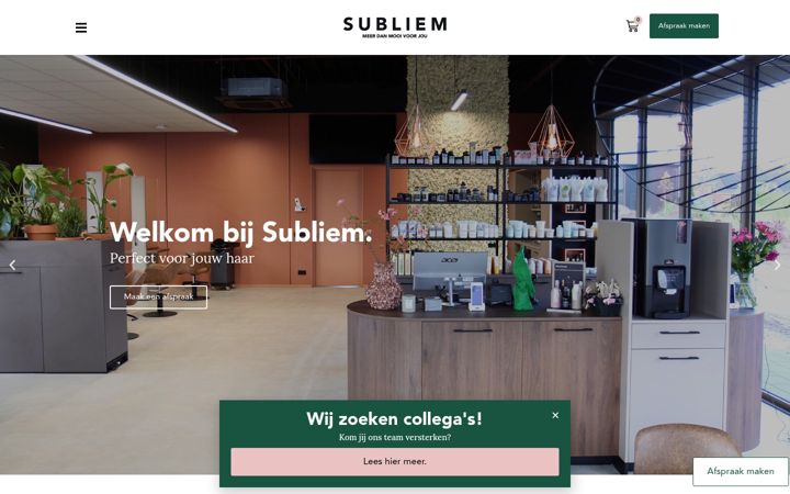 Screenshot of kapsalonsubliem.nl