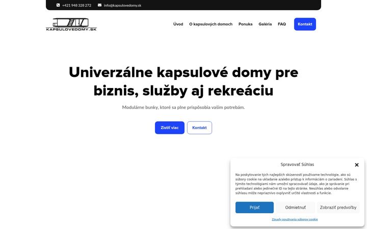Screenshot of kapsulovedomy.sk