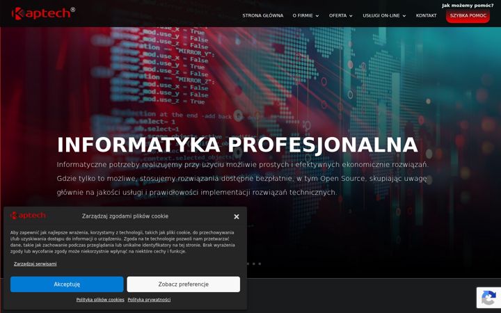 Screenshot of kaptech.it