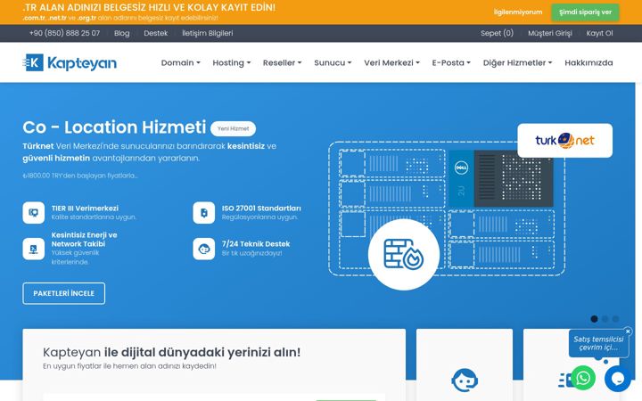 Screenshot of kapteyan.com.tr