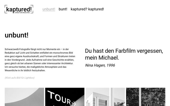 Screenshot of kaptured.de