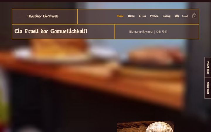 Screenshot of kapuzinerbierstueble.com