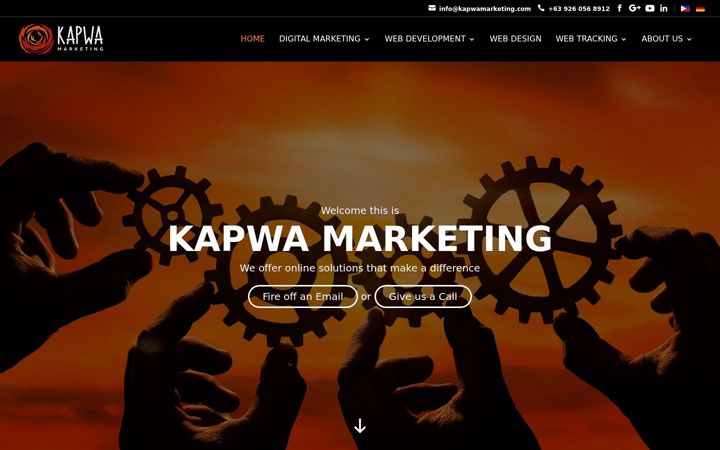 Screenshot of kapwamarketing.com
