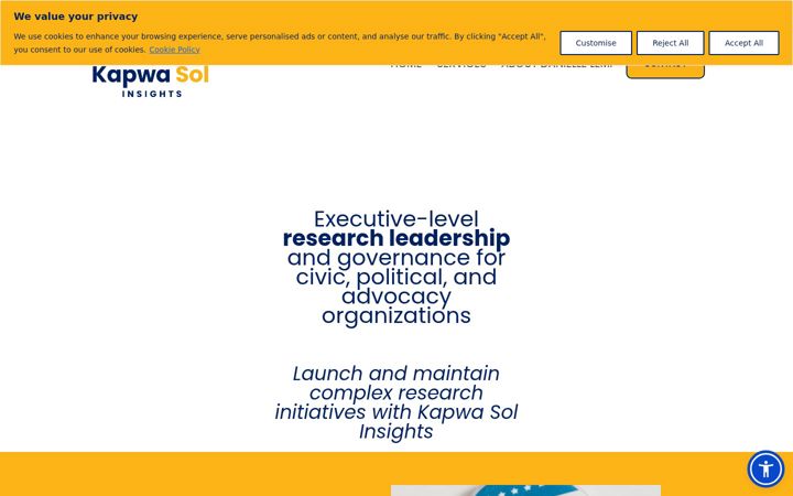 Screenshot of kapwasolinsights.com