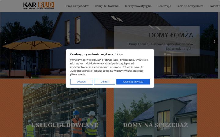 Screenshot of kar-bud.com