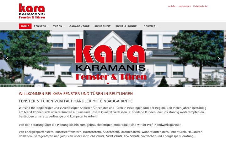 Screenshot of kara-fenster.de