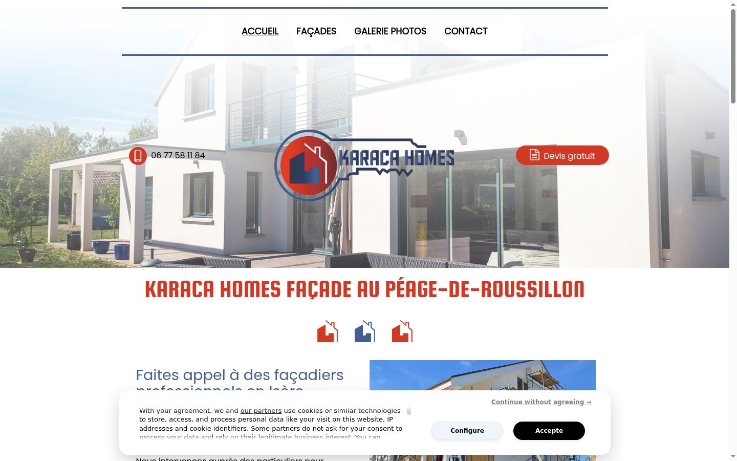 Screenshot tal-banner tal-kunsens muri qabel kwalunkwe interazzjoni