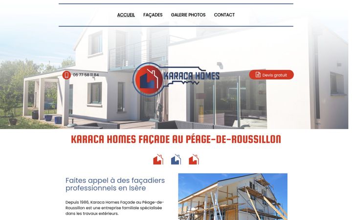 Screenshot of karaca-homes-facade.fr