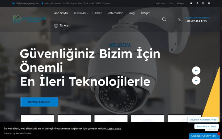 Screenshot of karadagenergy.net