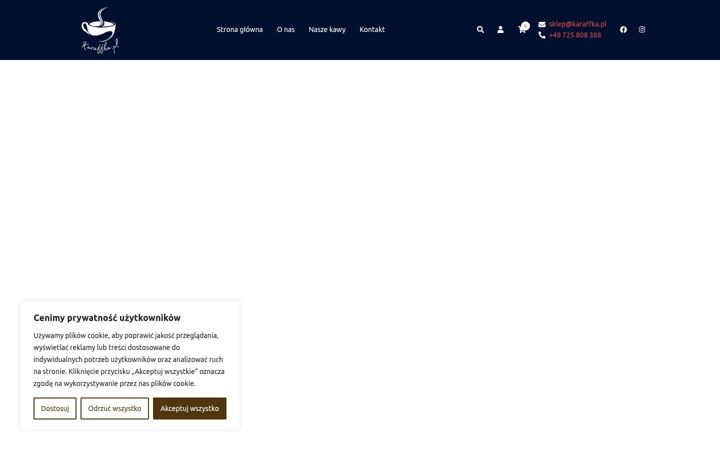 Screenshot of karaffka.pl