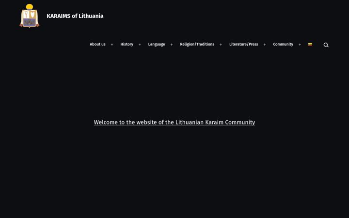 Screenshot of karaim.eu