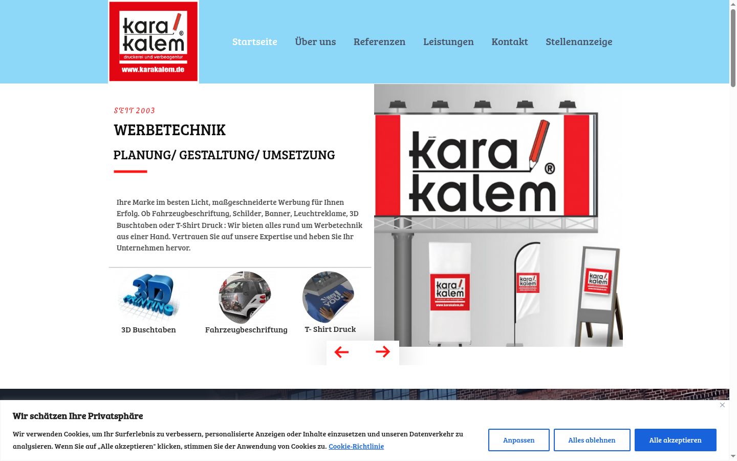 Screenshot van de toestemmingsbanner zoals getoond vóór enige interactie