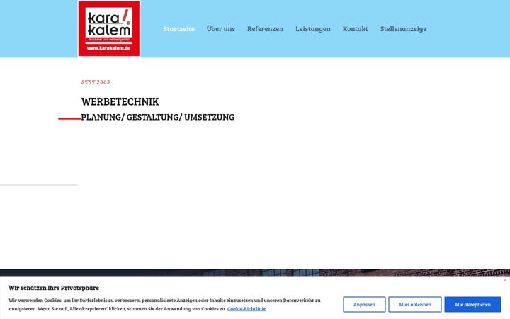 Screenshot of karakalem.de