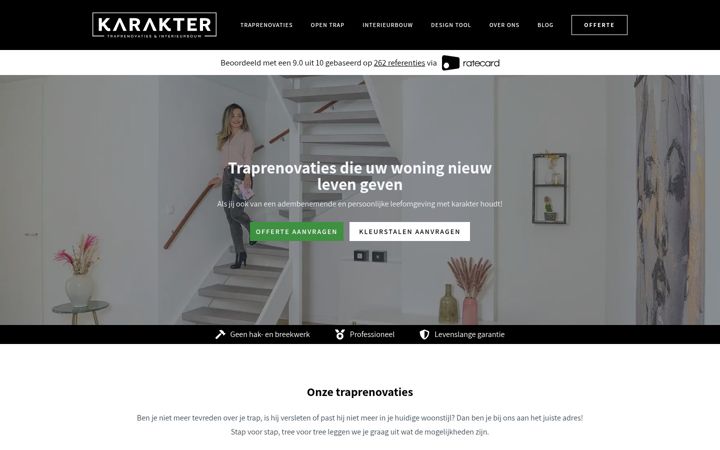 Screenshot of karakterbv.nl