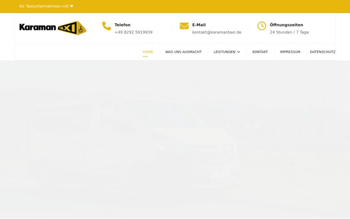 Screenshot of karamantaxi.de