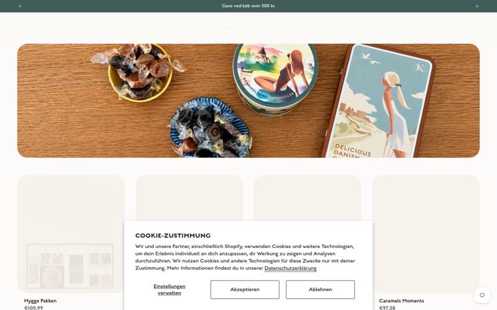 Screenshot of karamelkompagniet.de