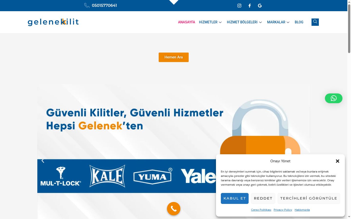 Screenshot tal-banner tal-kunsens muri qabel kwalunkwe interazzjoni