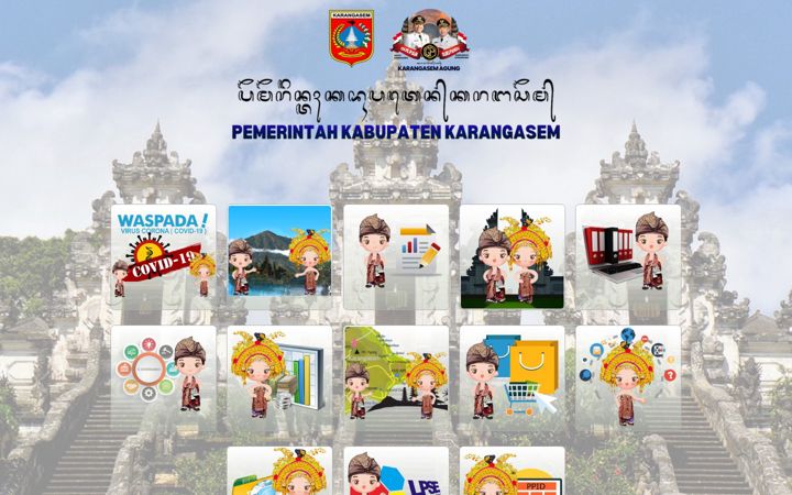 Screenshot of karangasemkab.go.id
