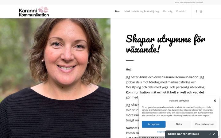 Screenshot of karanni.se