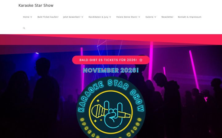 Screenshot of karaoke-starshow.de