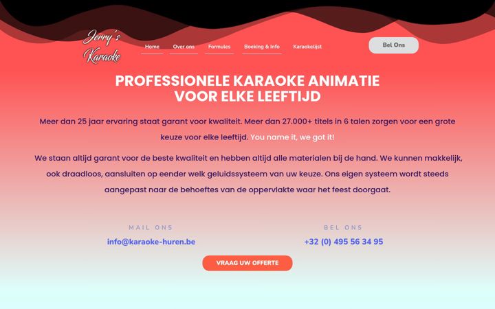 Screenshot of karaokehuren.be