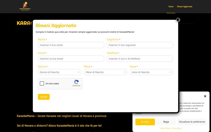 Screenshot of karaokemania.it