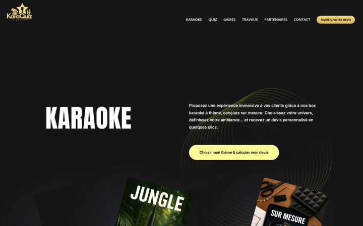 Screenshot of karaquiz.fr
