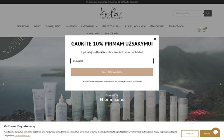 Snímek obrazovky karashop.lt