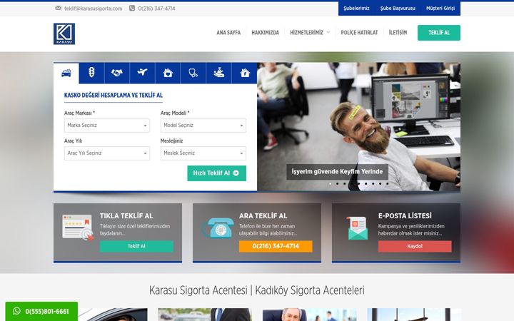 Screenshot of karasusigorta.com