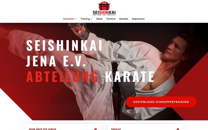Screenshot of karate-jena.de