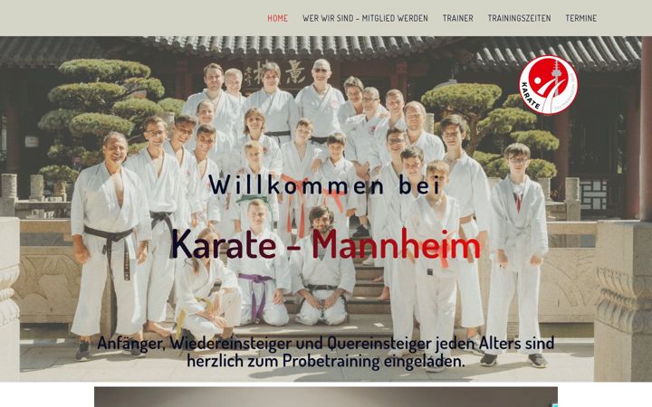 Ekrano kopija karate-mannheim.de