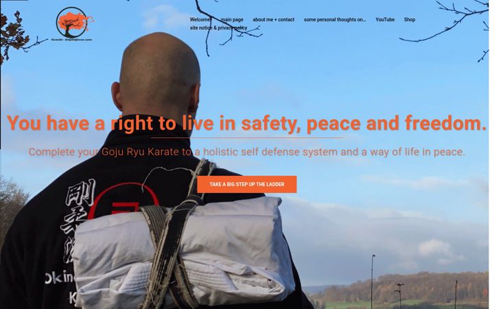 Screenshot of karate-selfdefence.com