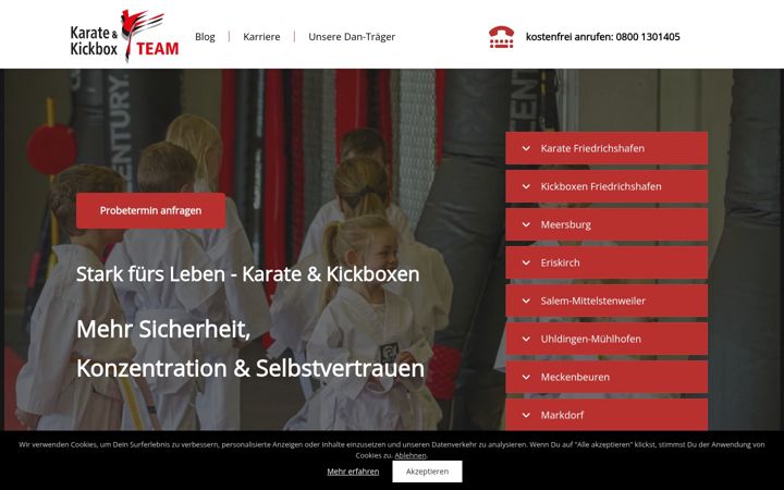 Screenshot of karate-team.de