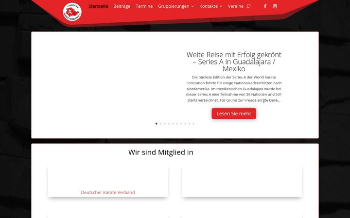 Screenshot of karate-tkv.de