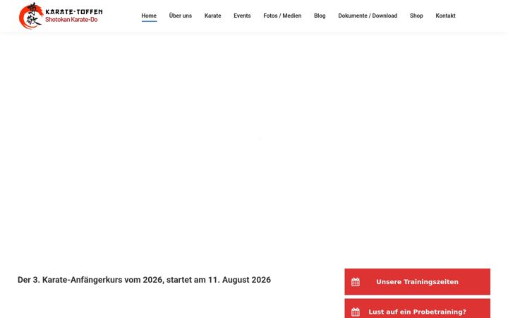Screenshot of karate-toffen.ch