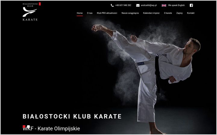 Screenshot of karate-wkf.pl