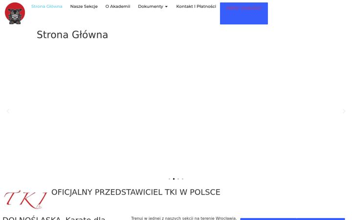 Screenshot of karate.info.pl