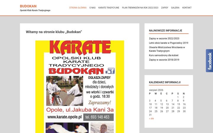 Screenshot of karate.opole.pl