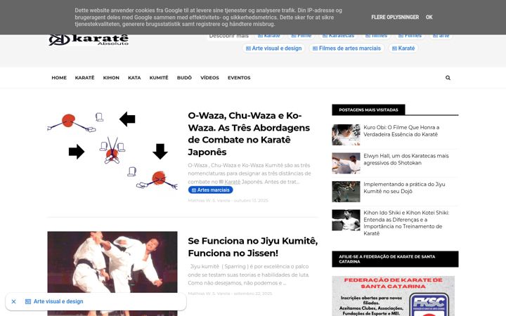 Screenshot of karateabsoluto.com.br