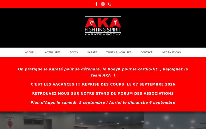 Screenshot of karateaka.fr