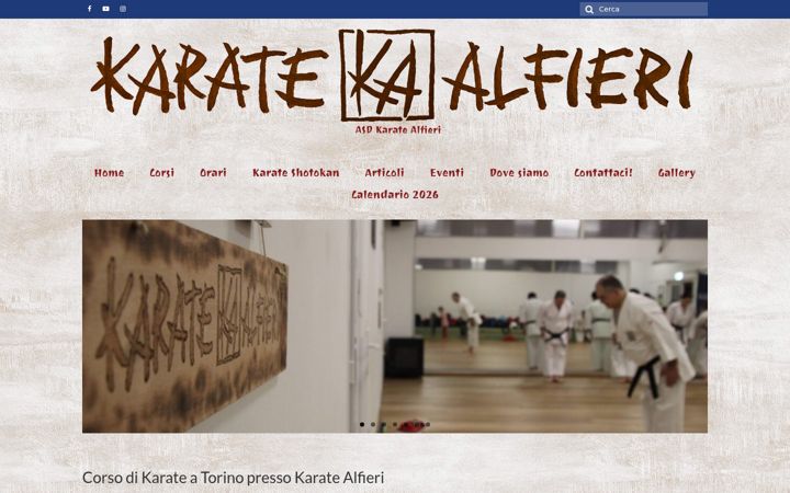 Screenshot of karatealfieri.it