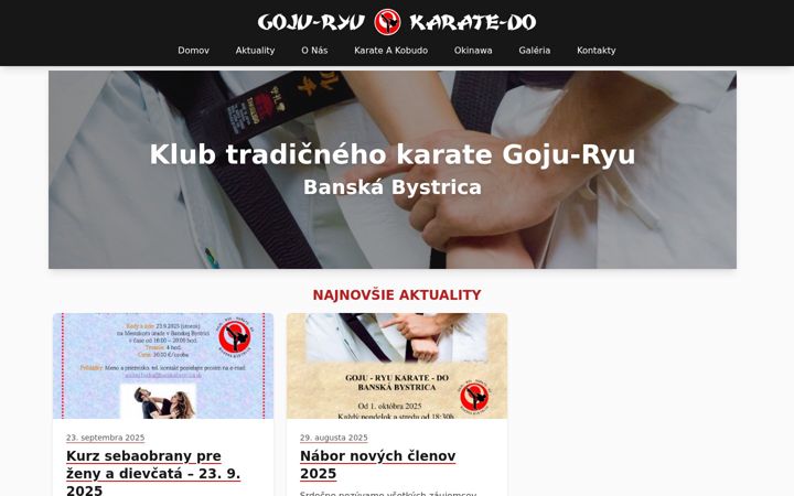 Screenshot of karatebb.eu